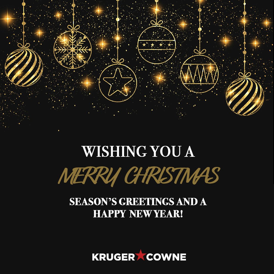 Season’s greetings from all of the team at Kruger Cowne!