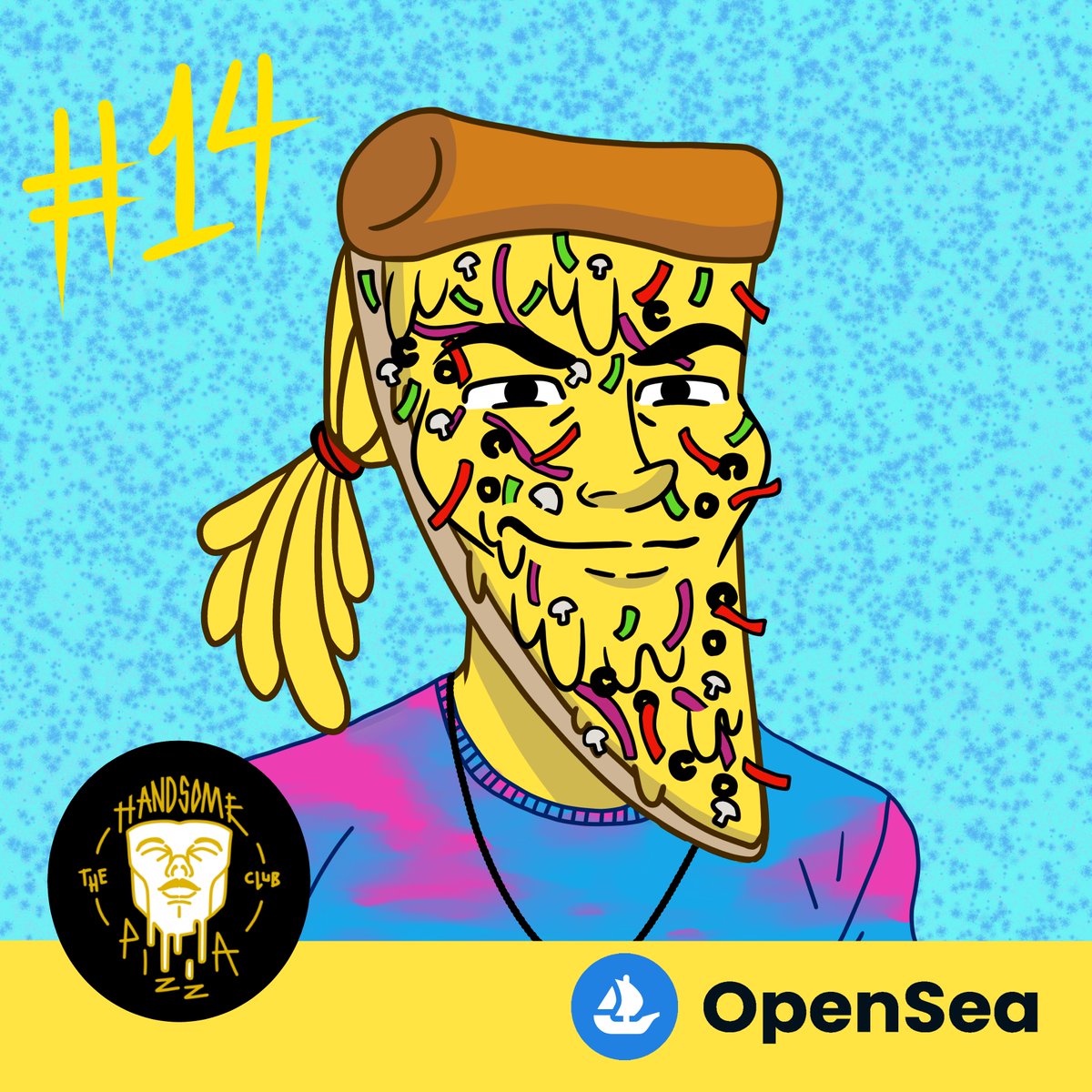 THPizzaClub's tweet photo. Some Vegetarian Pizza! @opensea

 #opensea #crypto #nftart #nft #binance #ethereum #polygon #blockchain #binancenft #nfts #pizza #NFTCommunity https://t.co/wKu8WmH346