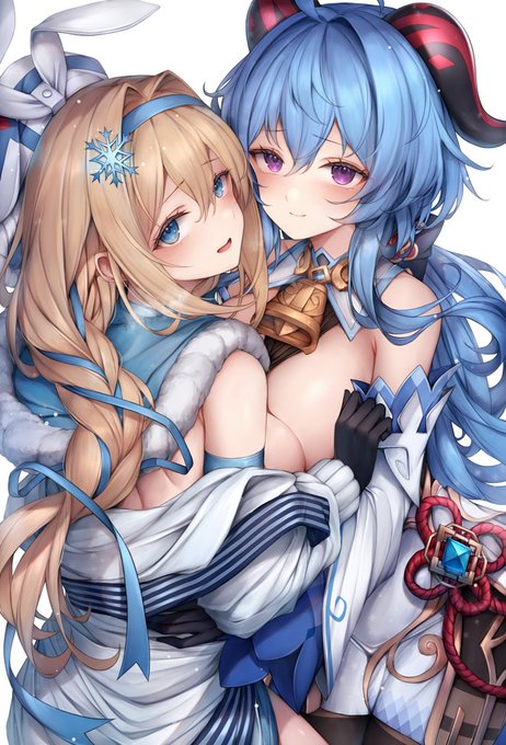 【Skeb】スオミちゃんと甘雨ちゃん 