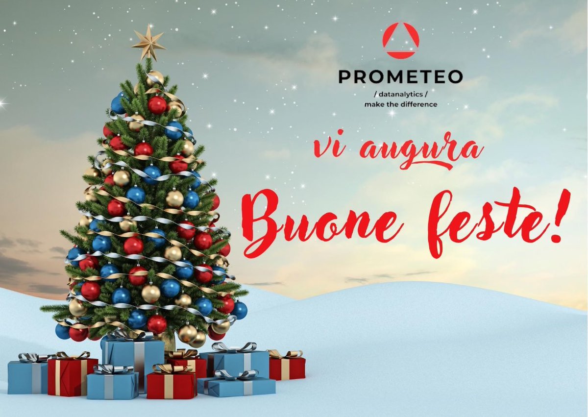 prometeonet's tweet photo. I più sinceri auguri di Buone Feste da tutto lo Staff di Prometeo srl
#auguri
#auguriatutti
#BuoneFeste2022
#natale2022
#Prometeo #MakeTheDifference https://t.co/x8iE8qV56v