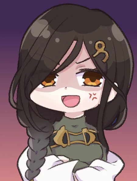 #同じキャラで自分の成長を見せつけたい 2月と12月 ミニキャラ可愛く描けるようになってきた 