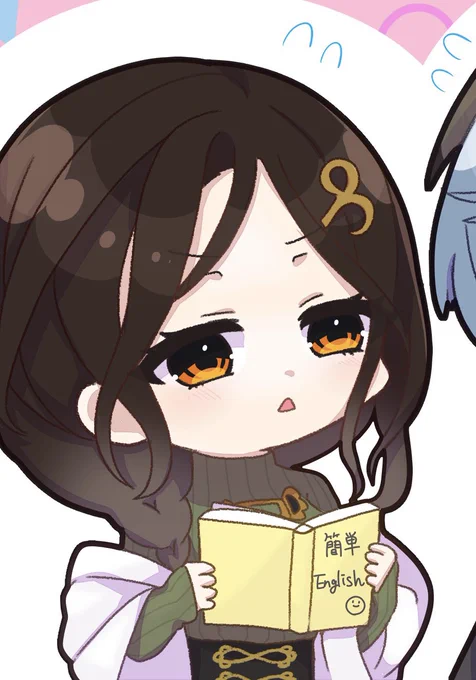 #同じキャラで自分の成長を見せつけたい 2月と12月 ミニキャラ可愛く描けるようになってきた 