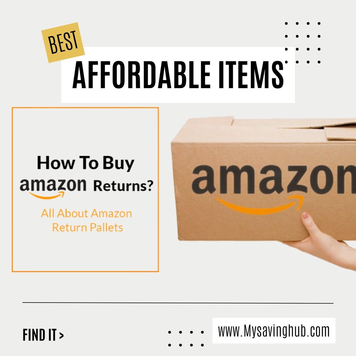 mysavinghub's tweet image. Ever heard about Amazon Returns?
Here is our complete guide about how to buy Amazon Returns.
View Now; mysavinghub.com/blog/buy-amazo…

#AmazonReturns #amazonitems #amazon #amazonshsopping #amazondeals #amaonfinds #amazonproducts #Amazonreturns #amazonretunr #deals