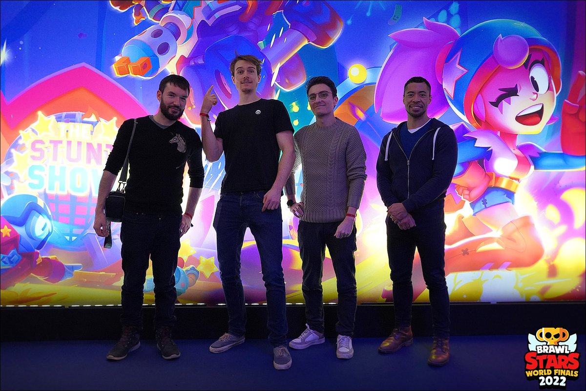 Preview of the giant mural fresco (4m high) created for the <a href="/BrawlStars/">Brawl Stars</a> World Finals event. #brawlstarsart