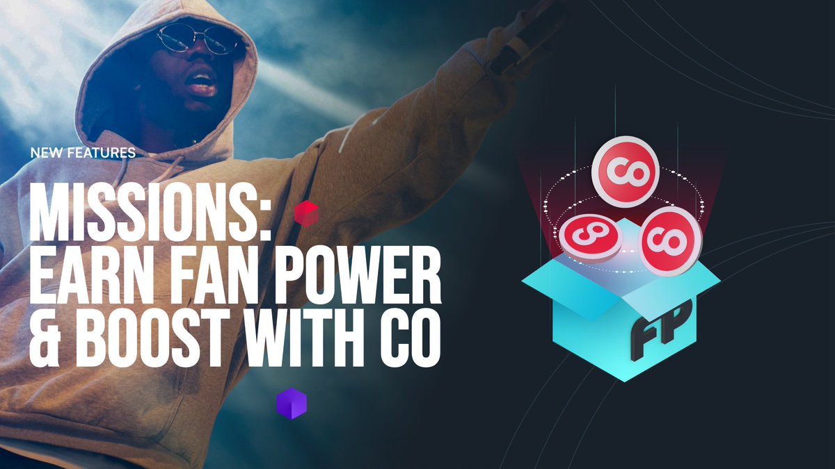 Holding $CO? Now you can stake them for a 15% yield. But there’s more! Today we announce Missions where you can earn Fan Power by completing challenges. Staking CO will give you a multiplier ranging from 1.1 to 2.0 depending on how much you stake! corite.com/missions 🧵1/4