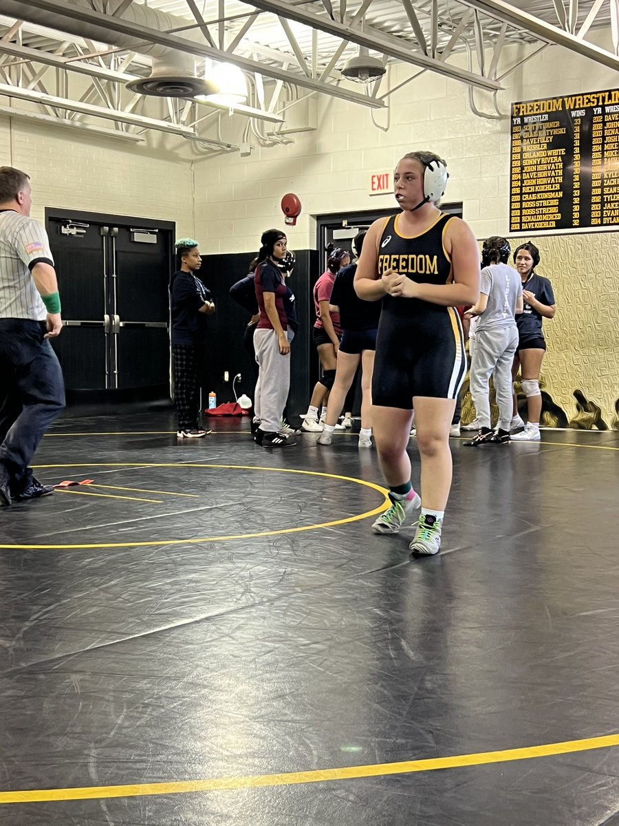 FHSWrestlingPA's tweet photo. So proud of these girls @FHSgirlswrestle they stepped on the line and competed tough and even more importantly with #class huge shout out to @LHSGirlsWrestle for coming into our room and competing. All the competitors competed fearlessly! #FreedomFamily #ClassAct #OneTeam https://t.co/SiiL57LjsX