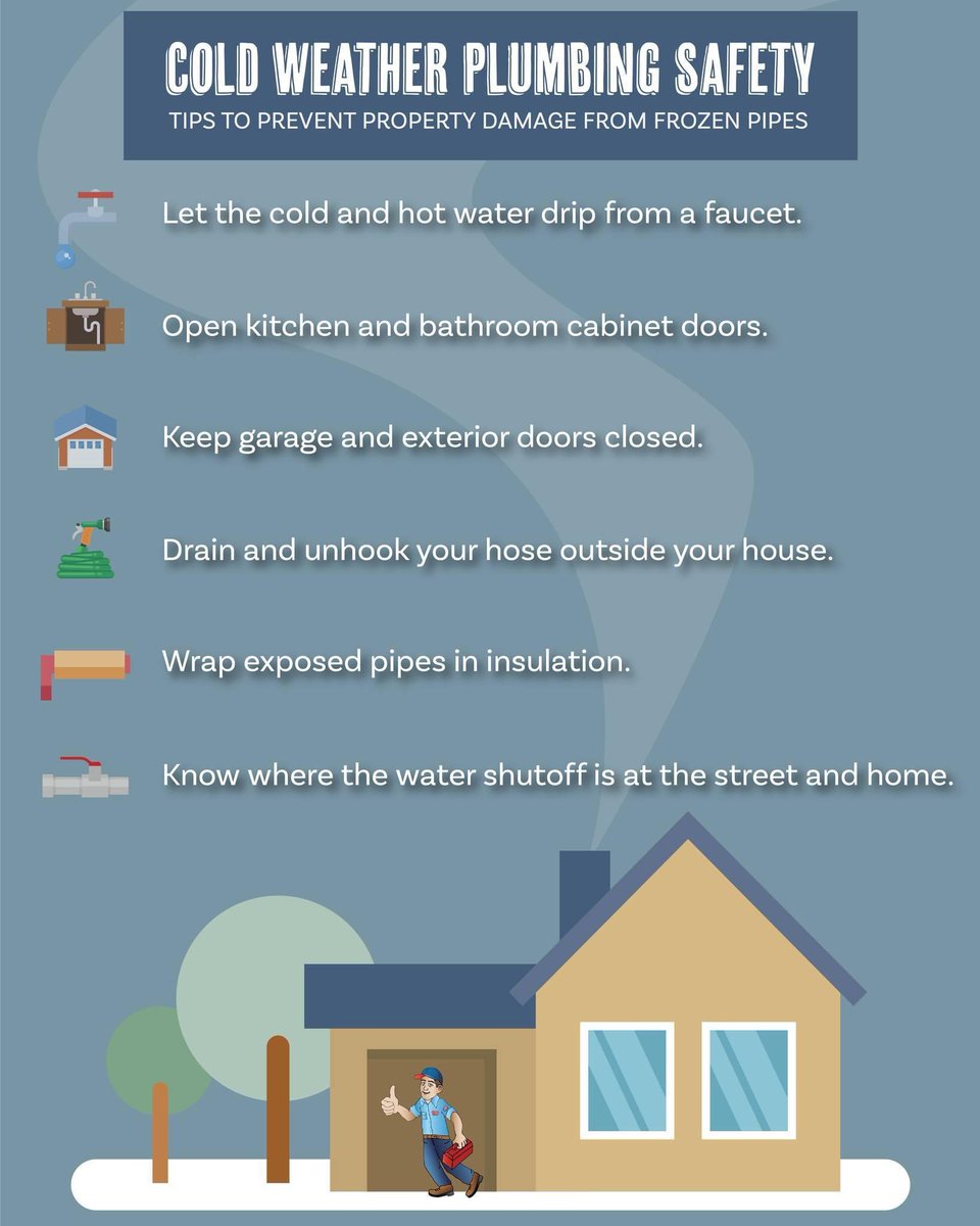 Stay warm out there, it’s about to get really cold! People, pets, and pipes should all be as prepared as possible. Here are some cold weather plumbing safety tips.