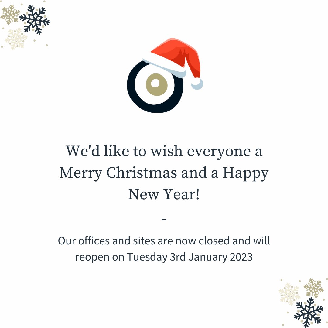 We'd like to say a huge thank you to our staff, clients, suppliers and friends who have supported us this year. 

We hope everyone has a #MerryChristmas and a #HappyNewYear 🎅🎄

Please note that our sites and offices are now closed and will reopen on Tuesday 3rd January 2023.