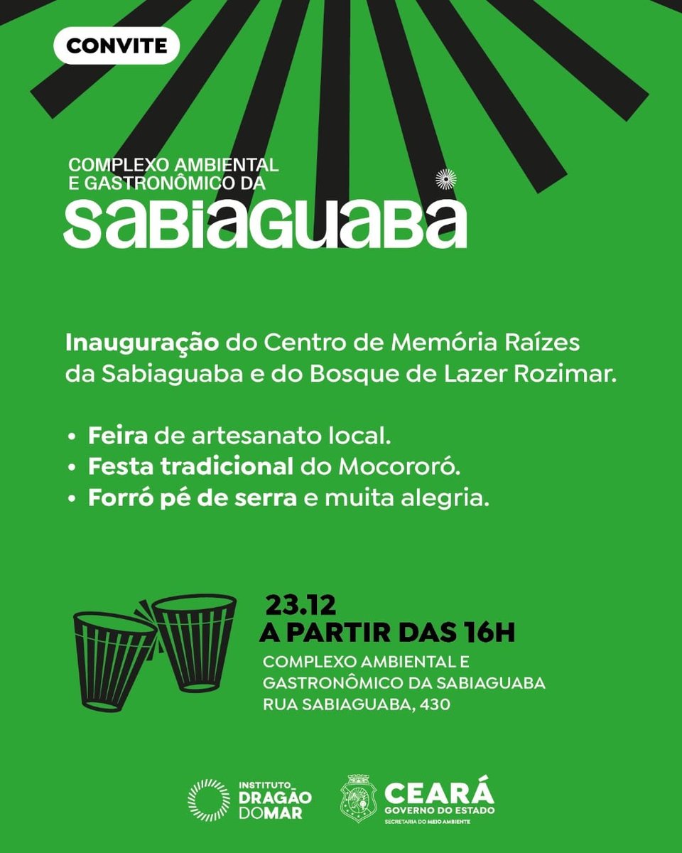 arturbruno's tweet photo. Inauguração do Centro de Memória Raízes da Sabiaguaba será nesta sexta
Saiba mais: https://t.co/DVWDBWHXuh https://t.co/DphJlCOYcD
