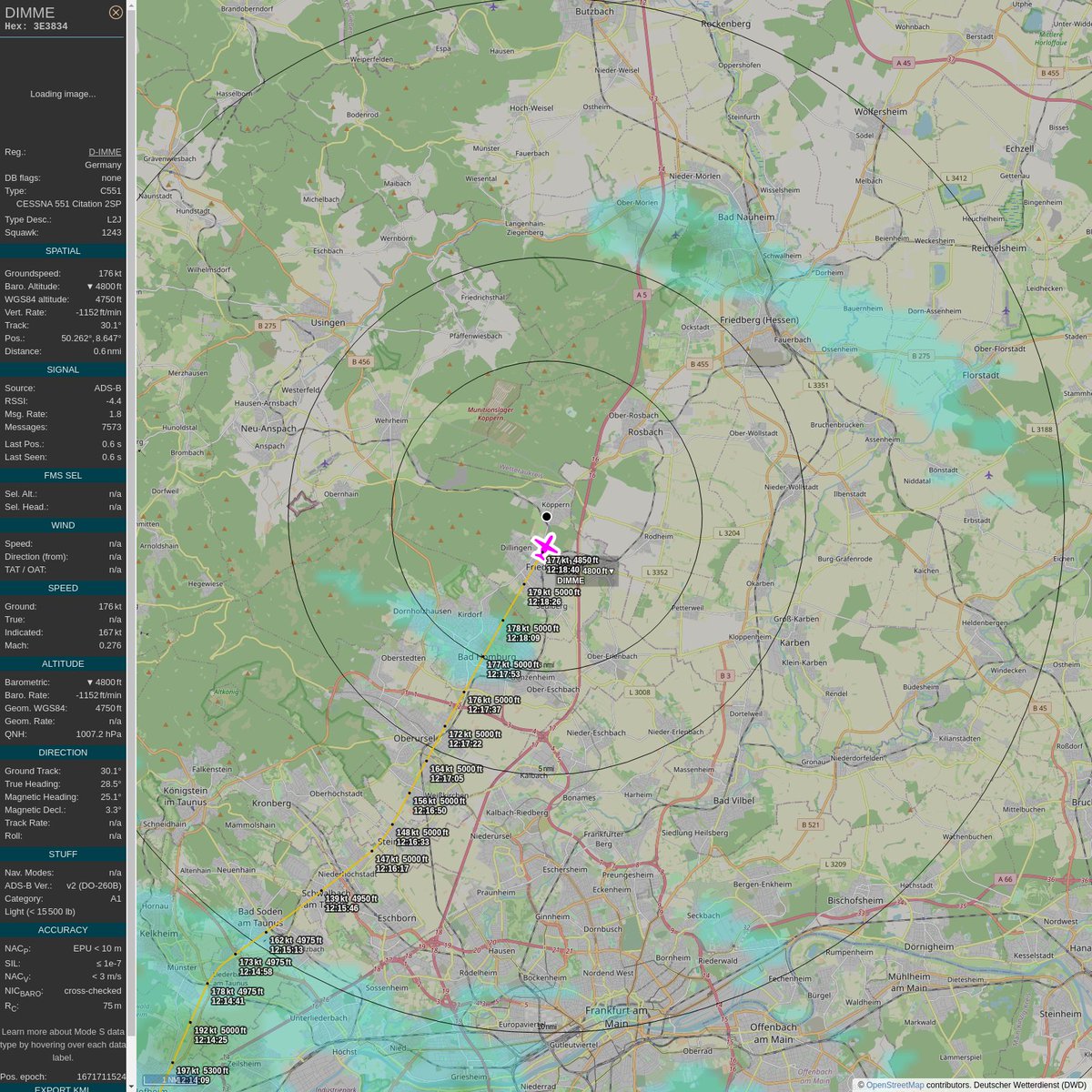 AKoeppern's tweet image. ICAO: #3E3834
Flt: #DIMME #BES-#DUS
First seen: 2022/12/22 13:18:22
Min Alt: 4950 ft MSL
Min Dist: 1.79 km

#planefence #adsb - docker:kx1t/planefence
globe.adsbexchange.com/?icao=3e3834