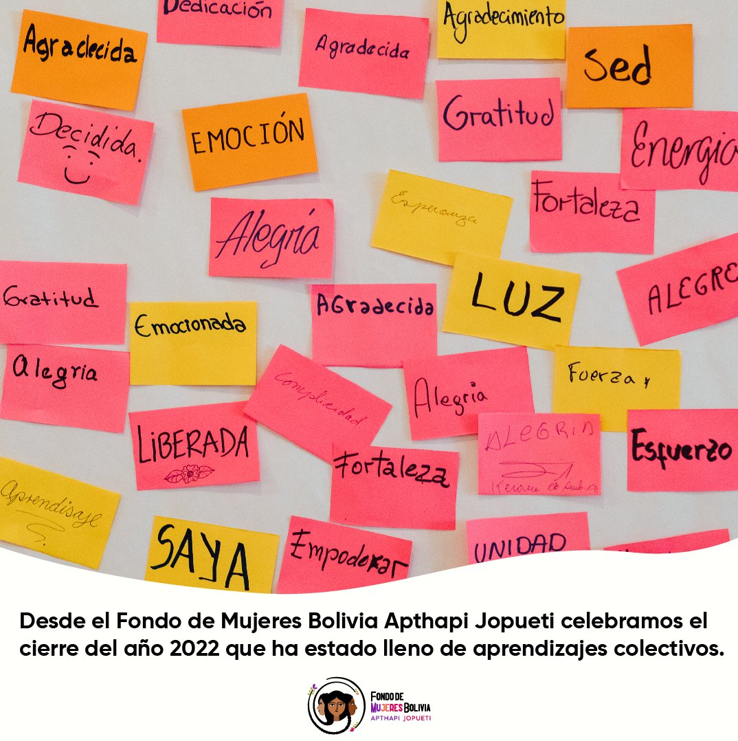 ¡Paso a paso venimos construyendo a que el mundo sea un lugar más libre, plural y feliz para todas y todes!
A partir del día de hoy 22 de diciembre la oficina del Fondo cierra sus puertas para tener un descanso colectivo y retomamos el día 9 de enero.