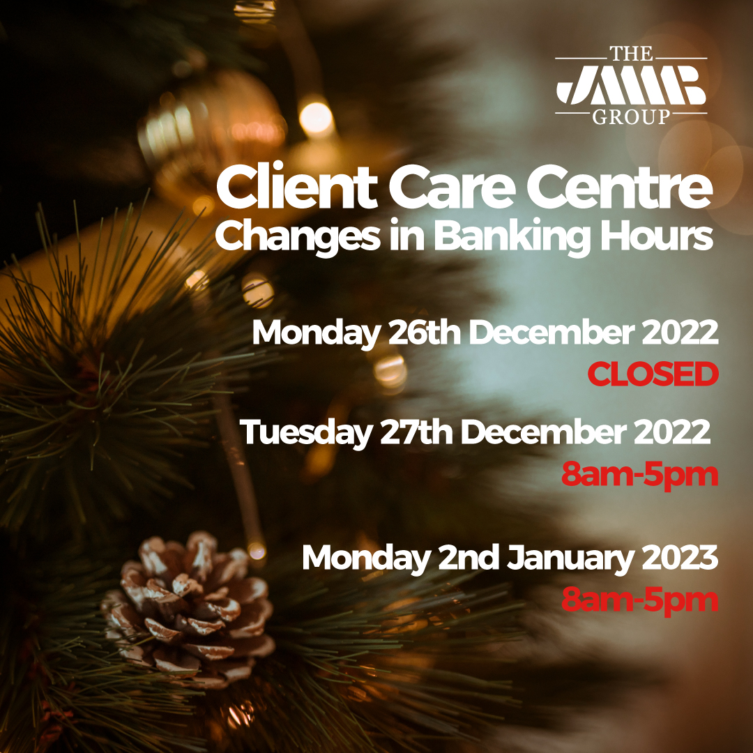 jmmbgrouptt's tweet image. Hello,

Please be advised of the change in our Client Care hours

📆 Friday 23rd December 2022
⏰ 8am-5 pm

How to connect with us:
☎️ 800-JMMB (5662)⁣⁣⁣⁣⁣⁣
📧 ttbank@jmmb.com

Wishing you and your family a very Merry Christmas!

#jmmbtt #jmmbgrouptt #bestinterestatheart❤️