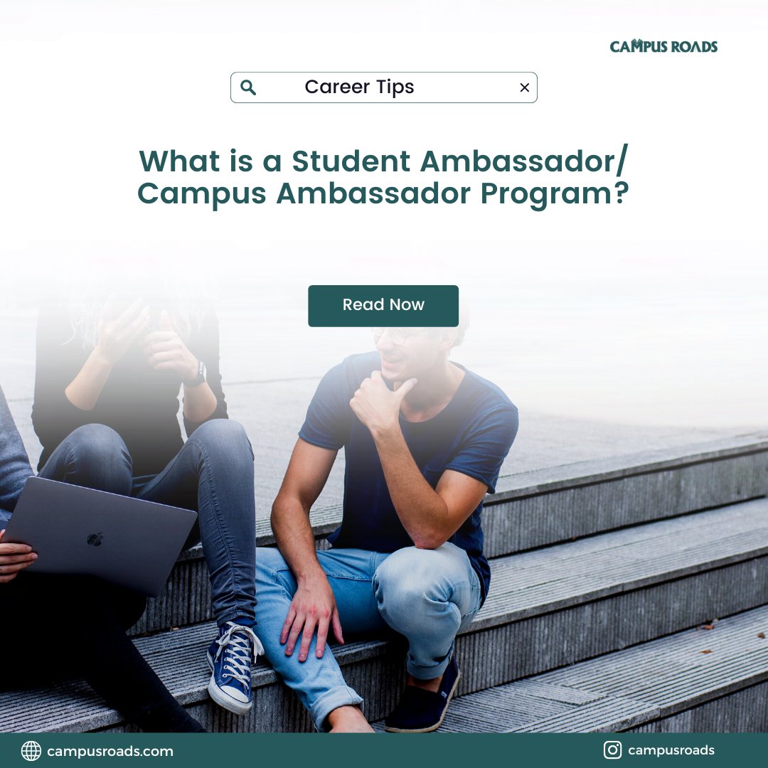 CampusRoads's tweet image. Are you a college student looking for a way to get involved on campus and make a positive impact? Consider becoming a student ambassador or campus ambassador. 
Read More on campusroads.com/what-is-a-stud…
.
.
.
.
.
 #internationalstudentslife #careerdevelopment #careerdevelopmenttips