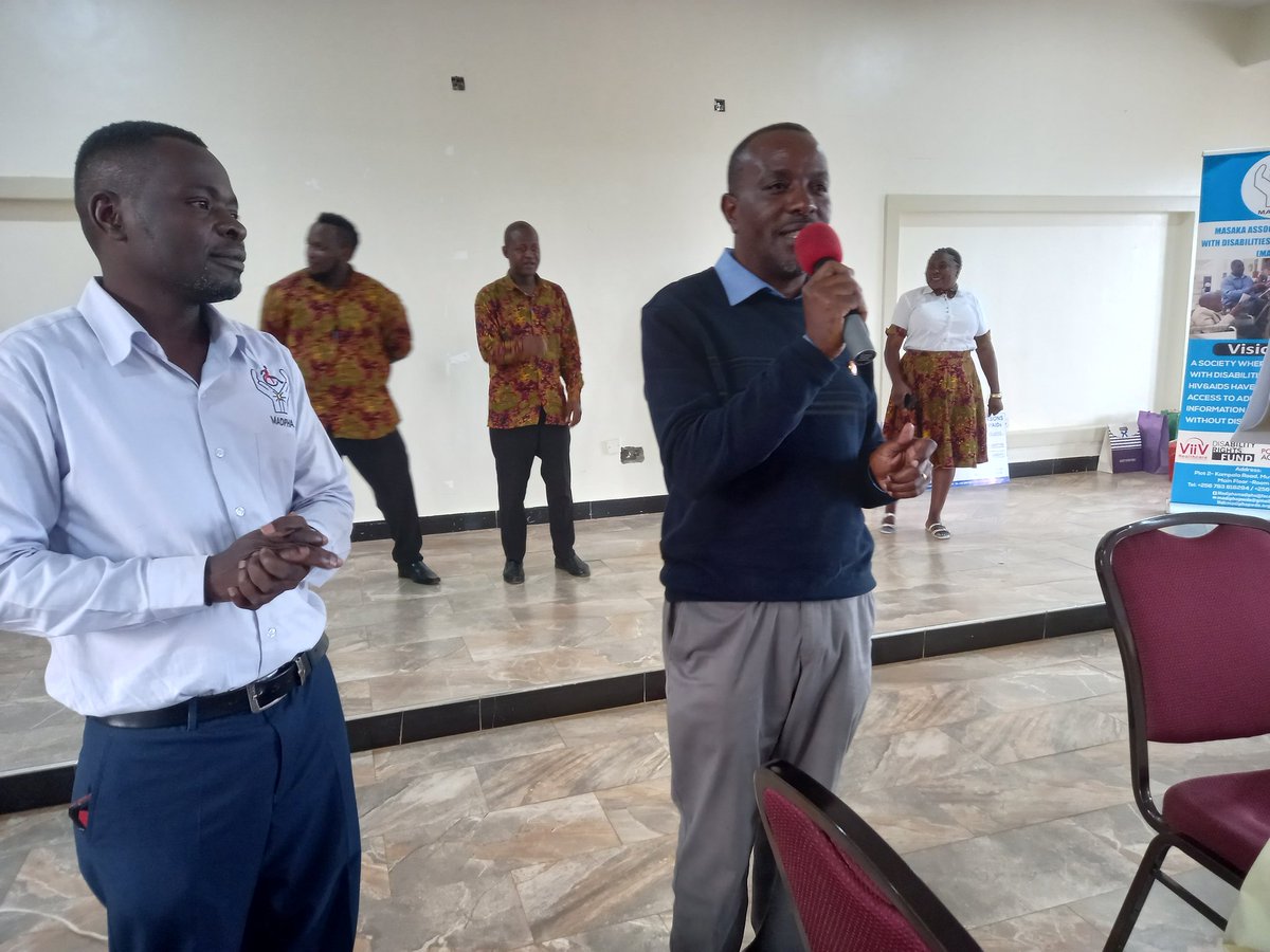 Mr Thoms Kyohirwe country director @ADDUganda1 addressing @madiphamasaka memebers at their #AGM meeting. He applauded @madiphamasaka for transparency in their books of accounts as exhibited by the audit report ealier in the day.