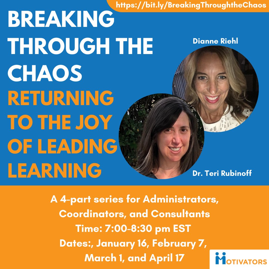 Excited for the break and some time to breathe? Us too. We’re also excited about upcoming events like bit.ly/BreakingThroug… led by <a href="/DianneRiehl/">dianne riehl</a> and @TeriRubinoff to help consultants, coordinators, and admin bring back the joy in their work. Register at TheMentoree.com/marketplace