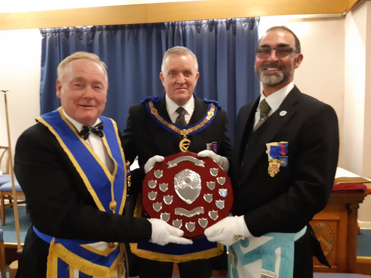 JohnBrunner2799's tweet photo. Two Bro Robs being presented with the Royston Jones Memorial Trophy as Fundraisers of the Year for 2022 https://t.co/51LbHhqdBn