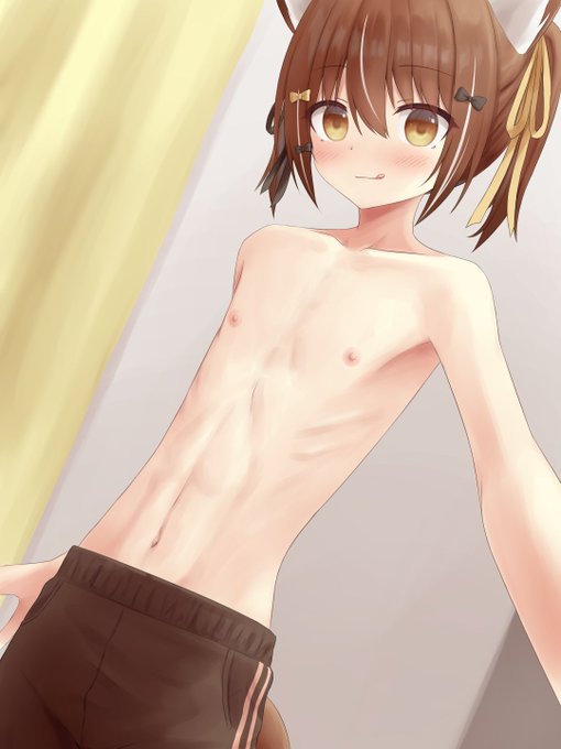 貧相な体の性別不明くん 