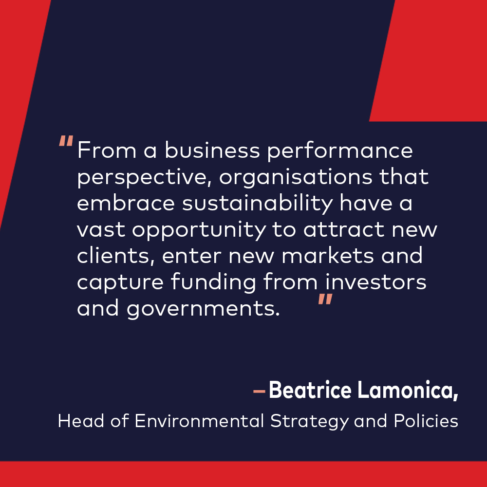 Beatrice Lamonica, Head of #Environmental Strategy &amp; Policies at aerospace, talks to dss⁺ about why #leadership support, addressing current market failures and new technology are crucial to keeping #sustainable business models on-track. consultdss.com/content-hub/ke…