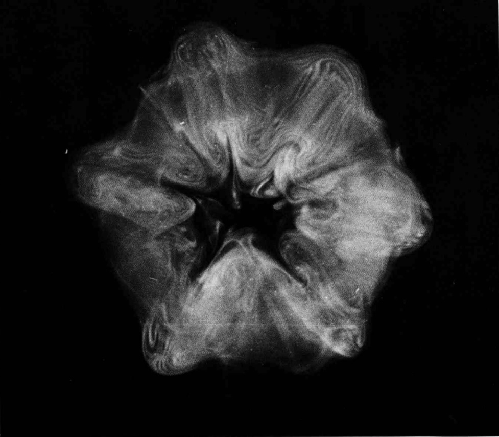 AeroWomen's tweet image. Flow visualisation of vortex ring instability, Widnall Instability, named after Sheila Widnall first analysed &amp;amp; published it 50 years ago. Also published in the Album of Fluid Motion.
@royalsociety paper:  royalsocietypublishing.org/doi/10.1098/rs…. @FAANews wake turbulence: faa.gov/air_traffic/pu…