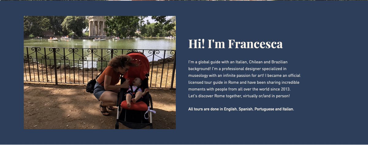 Carorossi's tweet photo. Going to Rome? I have my favorite tour guide recommendation #Francescatheguide! 
 
Officially the best way to learn about the city's history, and it's change while enjoying the whole process :) 

More info here: https://t.co/OT44JqCYRB https://t.co/juhZA5sNAe