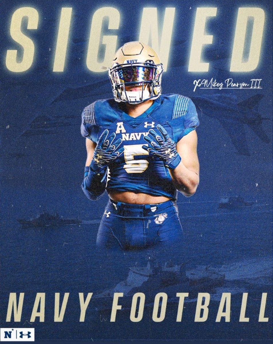 Damn the torpedoes, full speed ahead!!! Here he comes <a href="/NavyFB/">Navy Football</a>. You got a real one on and off the field. Let's Go!!!!! #GoNavy #Beatarmy <a href="/CoachJoeDuPaix/">Joe DuPaix</a> and <a href="/JMacDonald_Navy/">Jason MacDonald</a>, he's in your hands now.