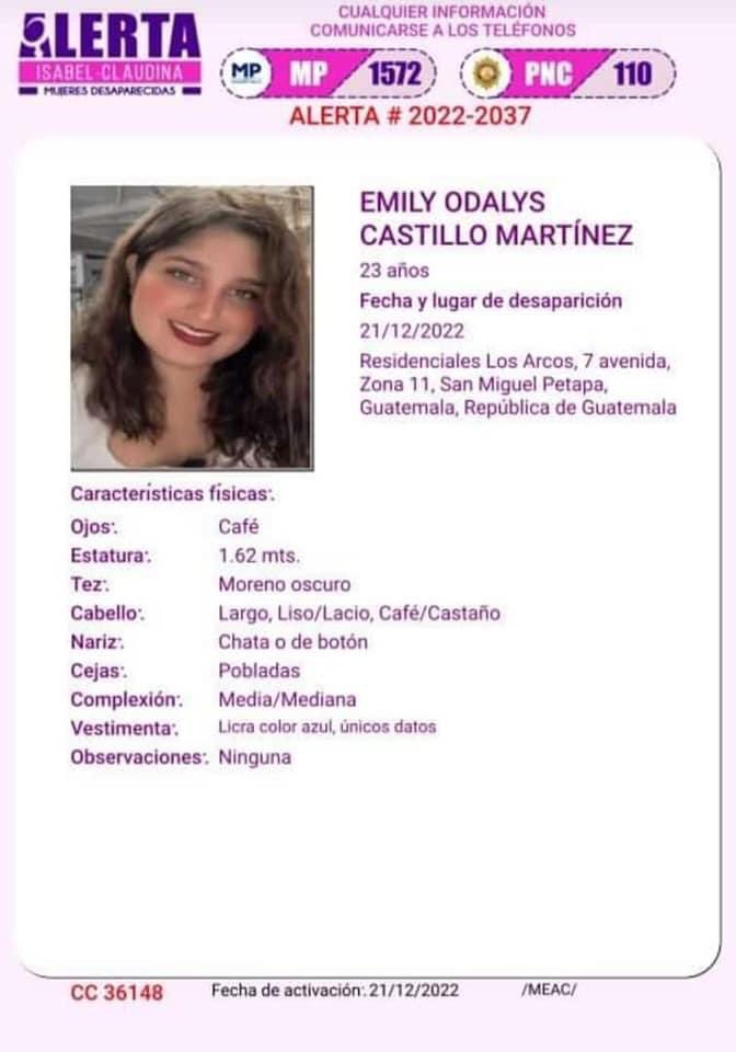 ¿Qué pasó con Odalys? Una estudiante que salió de casa y no volvió