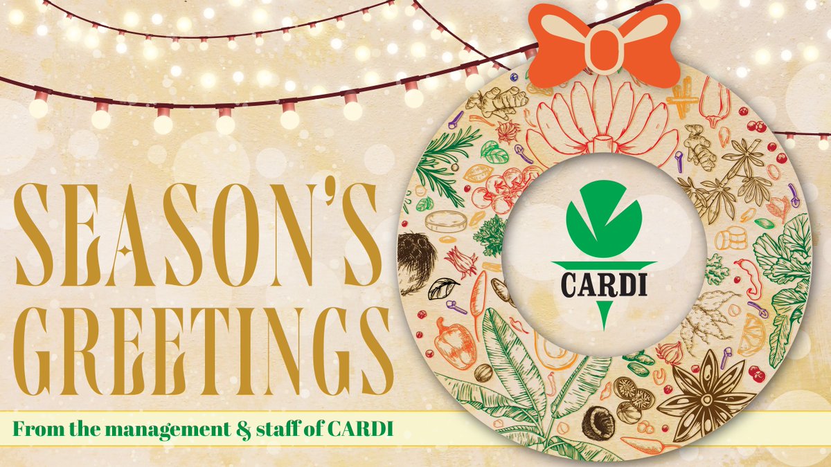 CARDI Caribbean (@cardicaribbean) on Twitter photo Season's greetings from all of us <a href="/CARDIcaribbean/">CARDI Caribbean</a>!
Thank you for your support and partnership in 2022.
We wish you and yours a wonderful holiday season and a happy and prosperous 2023! Season's greetings from all of us <a href="/CARDIcaribbean/">CARDI Caribbean</a>!
Thank you for your support and partnership in 2022.
We wish you and yours a wonderful holiday season and a happy and prosperous 2023!