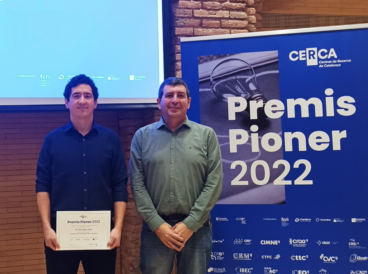 CVC_UAB's tweet photo. Enhorabona al Dr. Oğuz Yazıcı #CVCalumni per guanyar un dels #PremisPioner 2022 que otorga @iCERCA pel seu #PhD
🎓Towards #SmartFashion: #VisualRecognition of Products and Attributes
🏅Distinció a l'orientació comercial del seu PhD aplicat a @WideEyesTech
#DoctoratsIndustrials https://t.co/qM9AzdhIh1