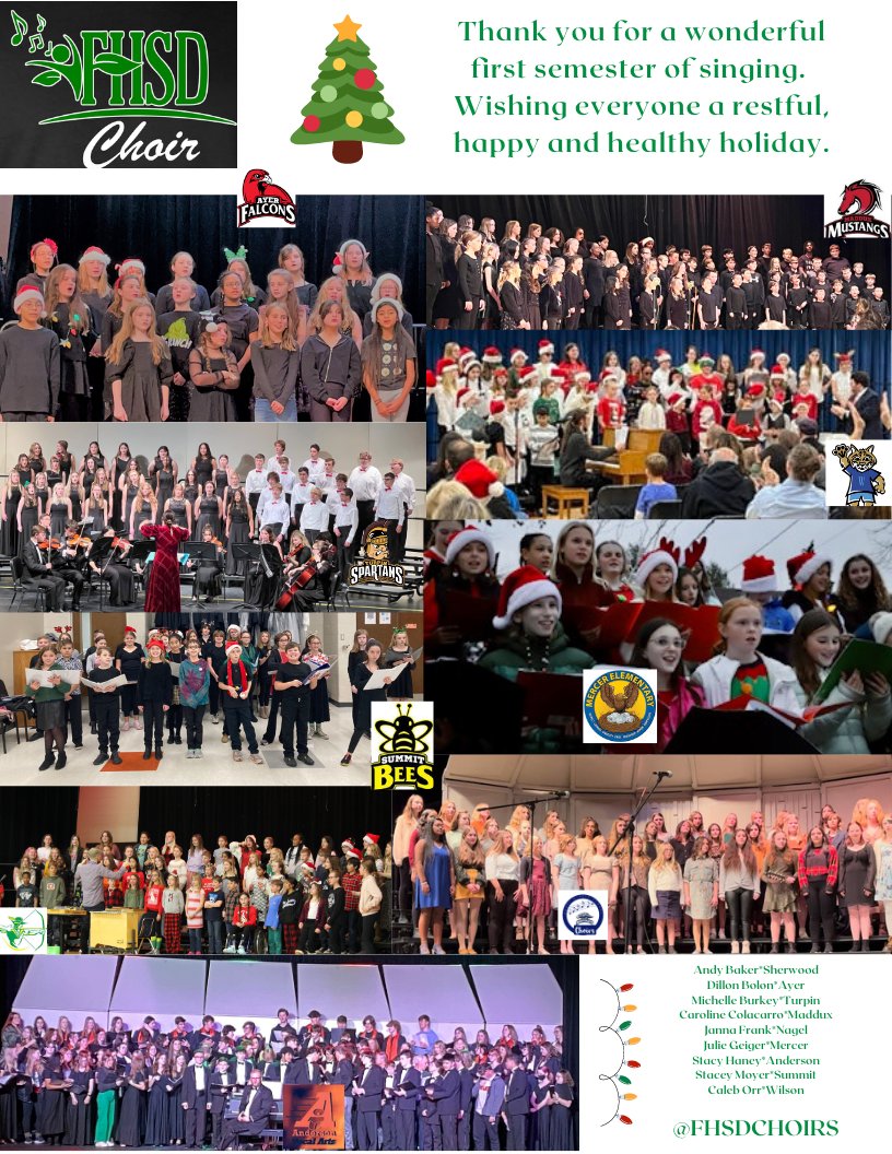 Happy Holidays from FHSD Choirs!