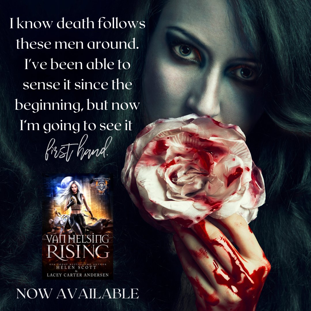 #throwbackthursday

A Co-write throwback to Van Helsing Rising! This is a complete trilogy and you can start book 1 below:

geni.us/VanHelsingRisi…

#immortalhuntersMC #helenscott #laceycarterandersen #indieauthors #authorsofinstagram #books #bookstagram #paranormalromance