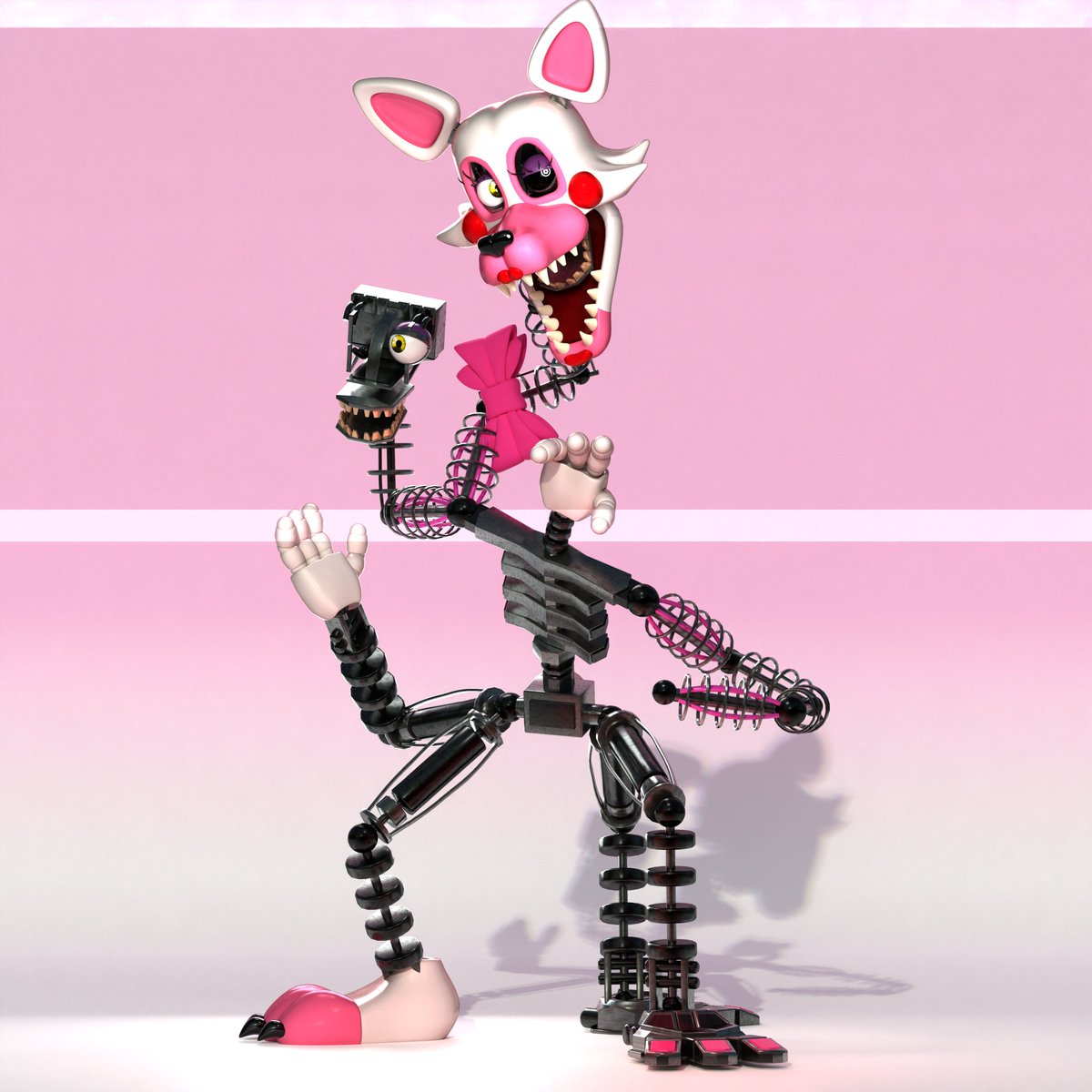 here is mangle! she is done yeay! puppet is next I still need to find a good porter for the sfm release

#mangle #fnaf #fnaf2 #fnafmangle #blender #sfmfnaf #blendermodel #fnafrelease #modelrelease