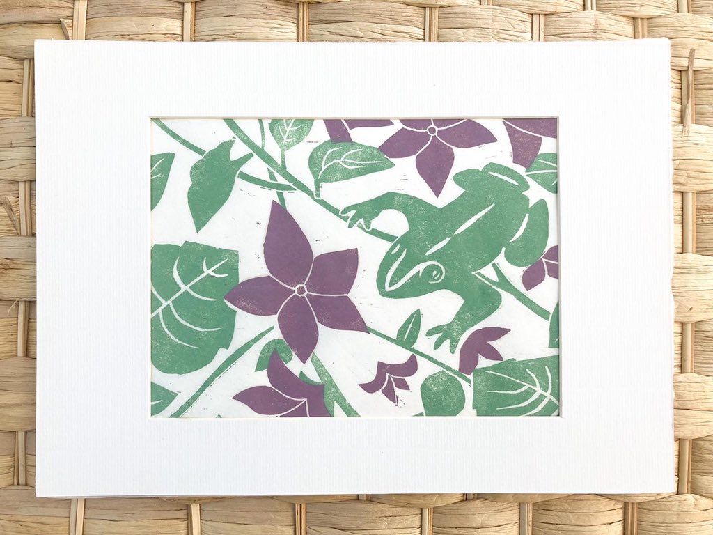 cathwardprints's tweet photo. Mums Xmas present is finished and framed. It’s a small edition of 5, and the other 4 are now listed on my @Etsy shop
#frog #froglinoprint #frogprint #linoprint #etsy #etsyfinds #etsyseller #shopsmall #originalart https://t.co/DiZZLjY5RC