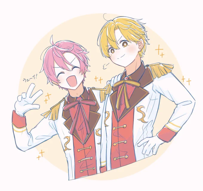 ツアー告知イラストの髪型大変良い… #すとぷりぎゃらりー  #るぅとくん #さとみくん 