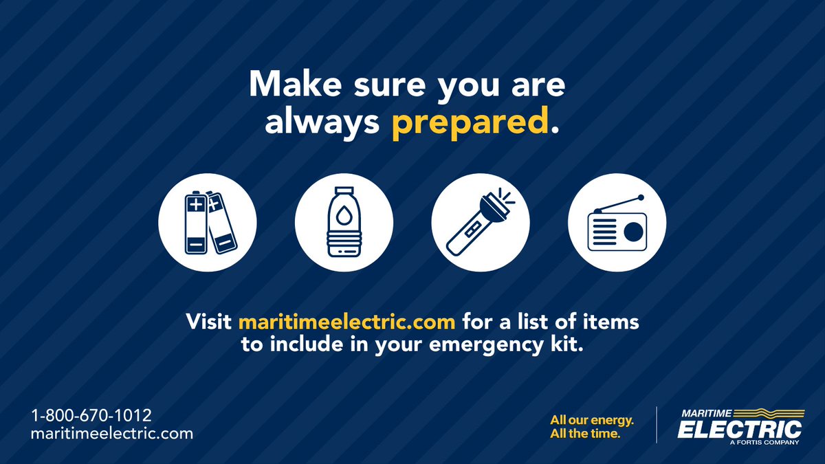 MECLPEI's tweet photo. Strong winds are forecast for PEI starting Friday evening and into Saturday. Make sure you are prepared for at least 72 hours. Keep our information on hand if you need to reach us: 1-800-670-1012 and https://t.co/7QRVZtWsM5. 
 
More preparedness tips: https://t.co/UCoXG6kyzP https://t.co/YKQjJKpOhu