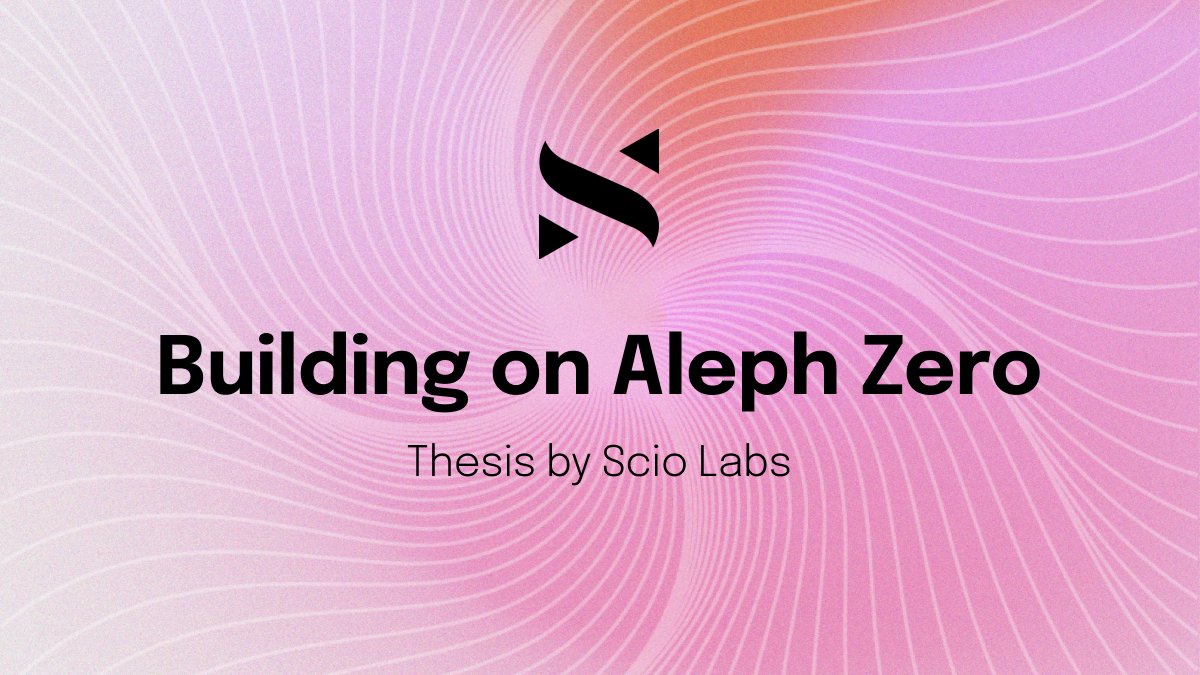 scio_xyz's tweet photo. Some people have been approaching us and asking why we are building on @Aleph__Zero 👀

We think its finally about time to tell you more about our reasoning and what it's like to enter this exciting ecosystem ✅

👇🧵 https://t.co/AF47XVwktc