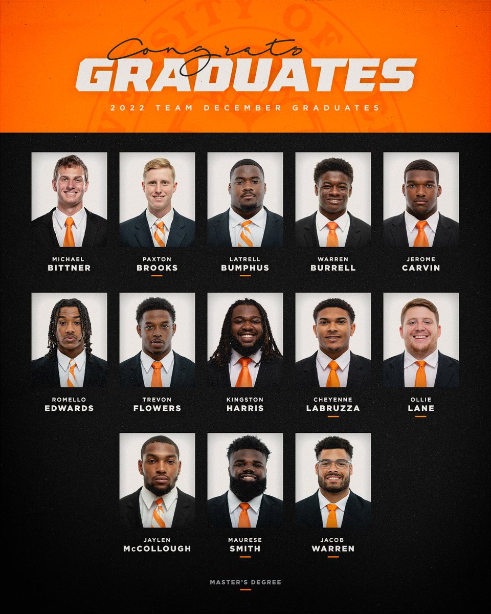 Vol_Football's tweet photo. Congrats Grads!
#SECGrad https://t.co/0oDrfsZ9jg