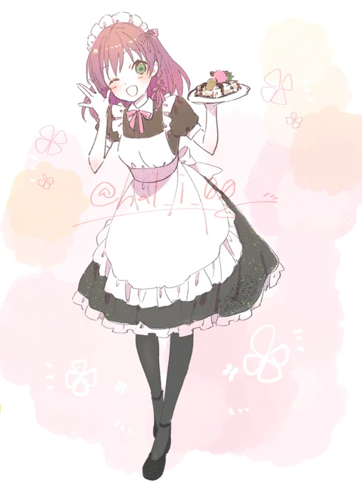 6周年もびっくりだけど、コラボカフェにもびっくりした!!うれしい～ほんと、に、応援、ありがとうございます!みなのものー、来年の6周年、もりあがっていこうぜぇ(?)#ららマジクリスタに乗り換えて以来、ブラシ定まらなくて色々ためしている最中 