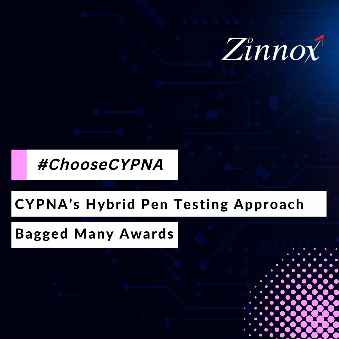 zinnoxsecurity's tweet photo. Did you know that ZinnoX received many awards for offering premium-level testing and being one of the most innovative start-ups in Bengaluru? 

Visit our website to see our awards and recognitions!

#zinnox #zinnoxcybersecurity #cypna #choosecypna #cybersecurity #bangalore #india https://t.co/UQz7Jvi0IA