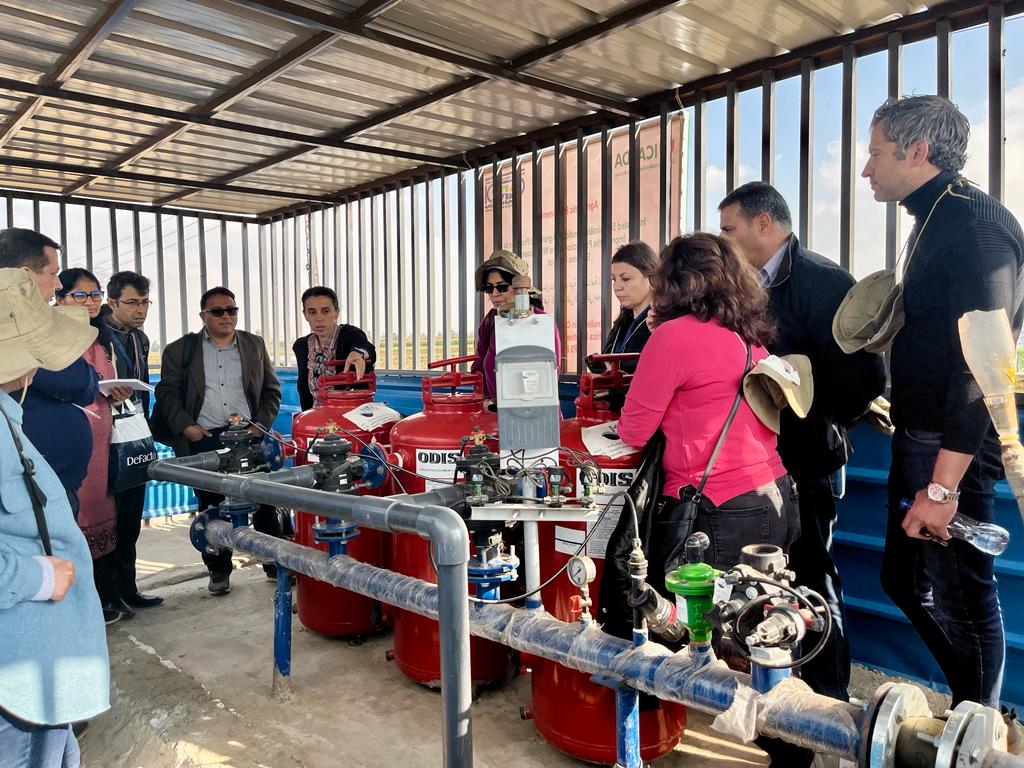 ICARDA's tweet photo. ARC Egypt &amp; @ICARDA hosted a visit for national scientists from #CWANA countries to Sids experimental station, for hands-on training on scientific equipment during the Field Research &amp; Data Management Training Workshop of @CGIAR F2R-CWANA Initiative WP3.

 📍 Egypt
#One_CGIAR https://t.co/70YmMFtYcT