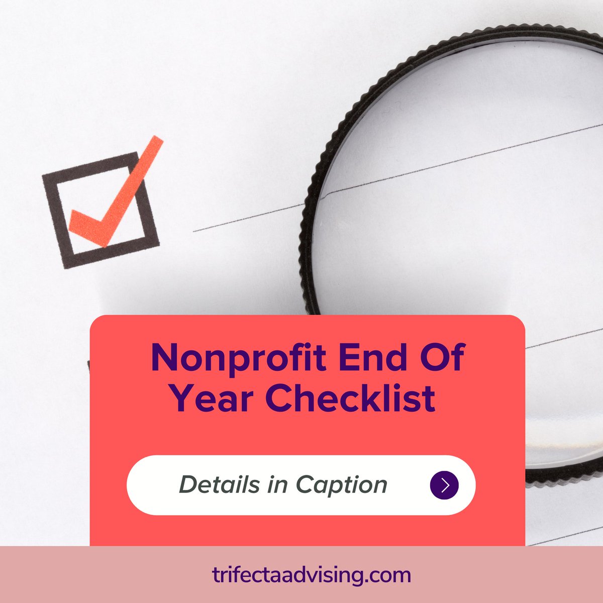 TrifectaAdvise's tweet photo. To help you get organized and prepared, I have created a nonprofit end-of-year checklist that you can access TODAY by joining my email list. 
 
Click the link to access your free tool: https://t.co/DSgXjrKfEy
 
#NonprofitConsulting #NonprofitOperations #GivingSeason #NewYear https://t.co/Na0YqD8osh