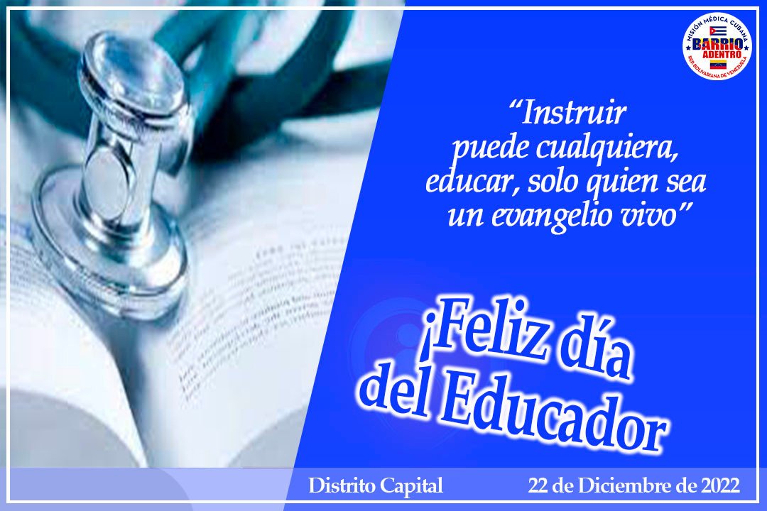 Felicidades a todos por este día, desde la República Bolivariana de Venezuela CDI 
<a href="/DcMedica/">Misión Médica Cubana en el Distrito Capital</a>
 #CubaPorLaVida #CubaEduca #FidelPorSiempre