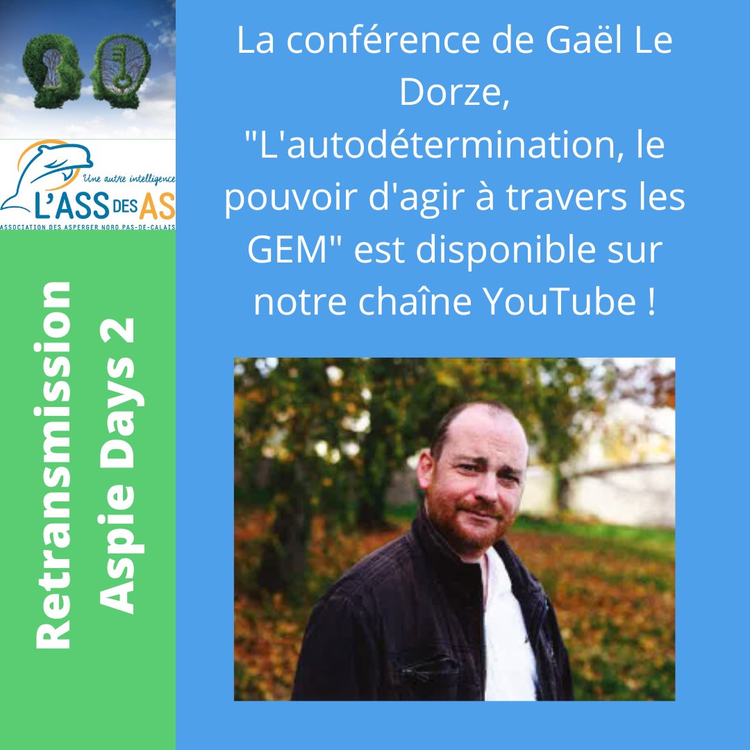 Cette semaine, nous vous proposons la mise en ligne de la conférence « L'autodétermination, le pouvoir d'agir à travers les GEM » présentée par Gaël Le Dorze : youtu.be/xq_B9ye-NzI
.
.
#autodetermination #pouvoirdagir #GEM #autisme #assdesas #association #conference #youtube
