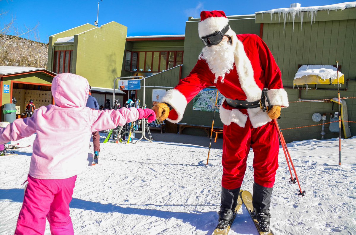 More new snow overnight and still snowing - thanks Santa! You might want to put your beard on out there today with forecasts calling for below zero temps. Keep a close eye on yourself and your skiing &amp; riding party. Warmer temps return tomorrow thru the Holiday weekend. #cowx