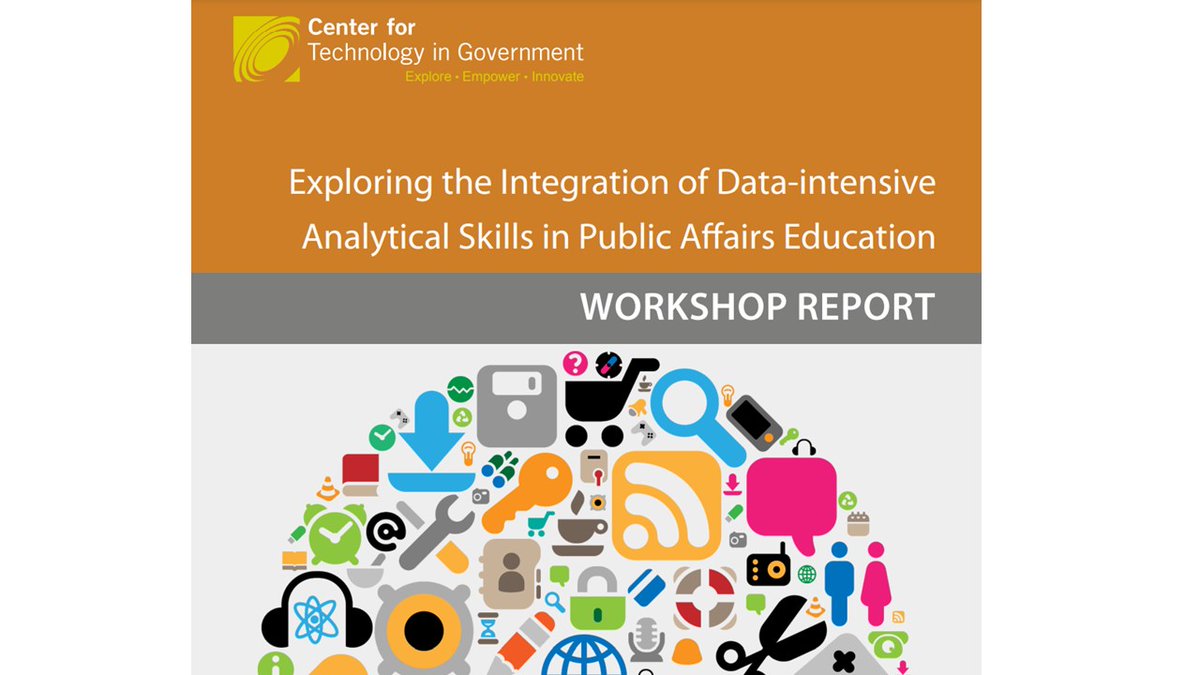 CTGUAlbany's tweet photo. Throwback Thursday! Still relevant results from 2014 #NSFfunded workshop hosted by CTG @ualbany &amp; @rockefellercoll highlights #ualbany preparing the next generation of #publicmanagers, #policyanalysts &amp; informed citizens to use #AI and #BigData. https://t.co/JVyCC0Sfz4 @naspaa https://t.co/d485tNQYmQ