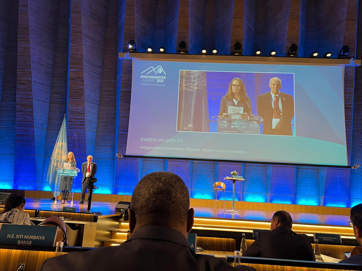 KVillholth's tweet photo. Thanks, Gabriel! Looking forward to continued collaboration in the follow-up to @UN_Water  #GWSummit22 in New York at #un2023waterconference - in order to #MakeGroundWaterVisible and HEARD for #SDG6 and other SDGs. https://t.co/yqRDdf4OI3