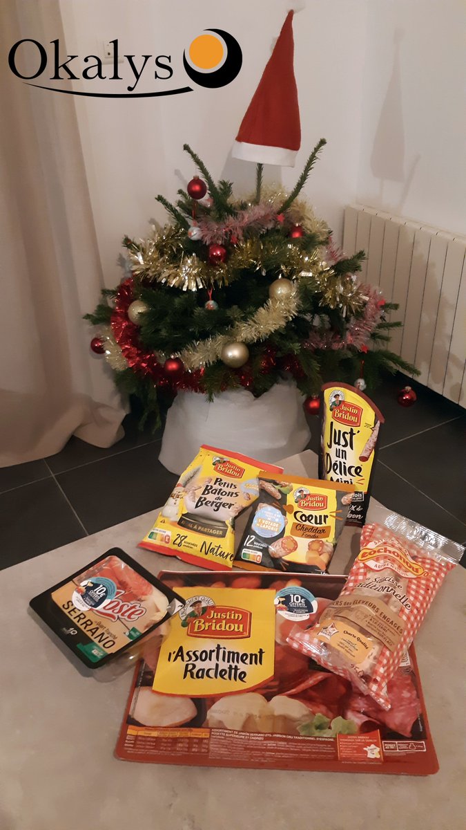 Okalys's tweet photo. 🎅🎄C’est Noël ! Merci au @GroupeAoste @cochonouetvous @JustinBridou  de nous avoir gâtés.  De bonnes relations de partenariat, c'est important ! 

Toute l'équipe @Okalys  (Application de Sales Enablement (depuis 2006)) vous remercie. On va se régaler 🐷 ! A bientôt https://t.co/aSdotaOK2d
