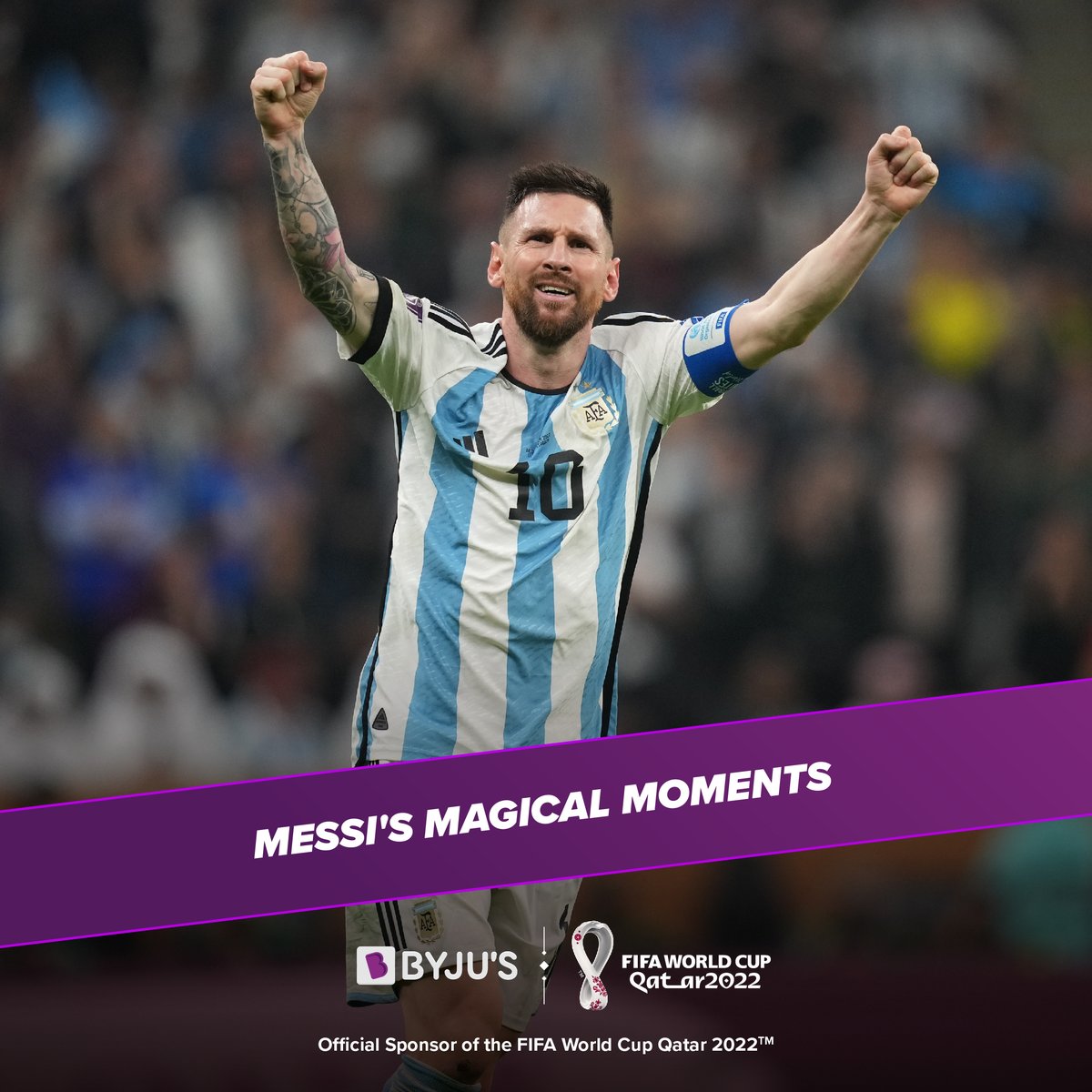 BYJUS's tweet image. #ThrowbackThursday to some of #Messi’s magic! Though it’s only been a few days since the finals, we are still reeling from the action-packed @fifaworldcup Qatar 2022.
What was your favourite Messi Moment? Tell us in the comments!

#FIFAWorldCup #Qatar2022 #fifa #byjus #GOAT