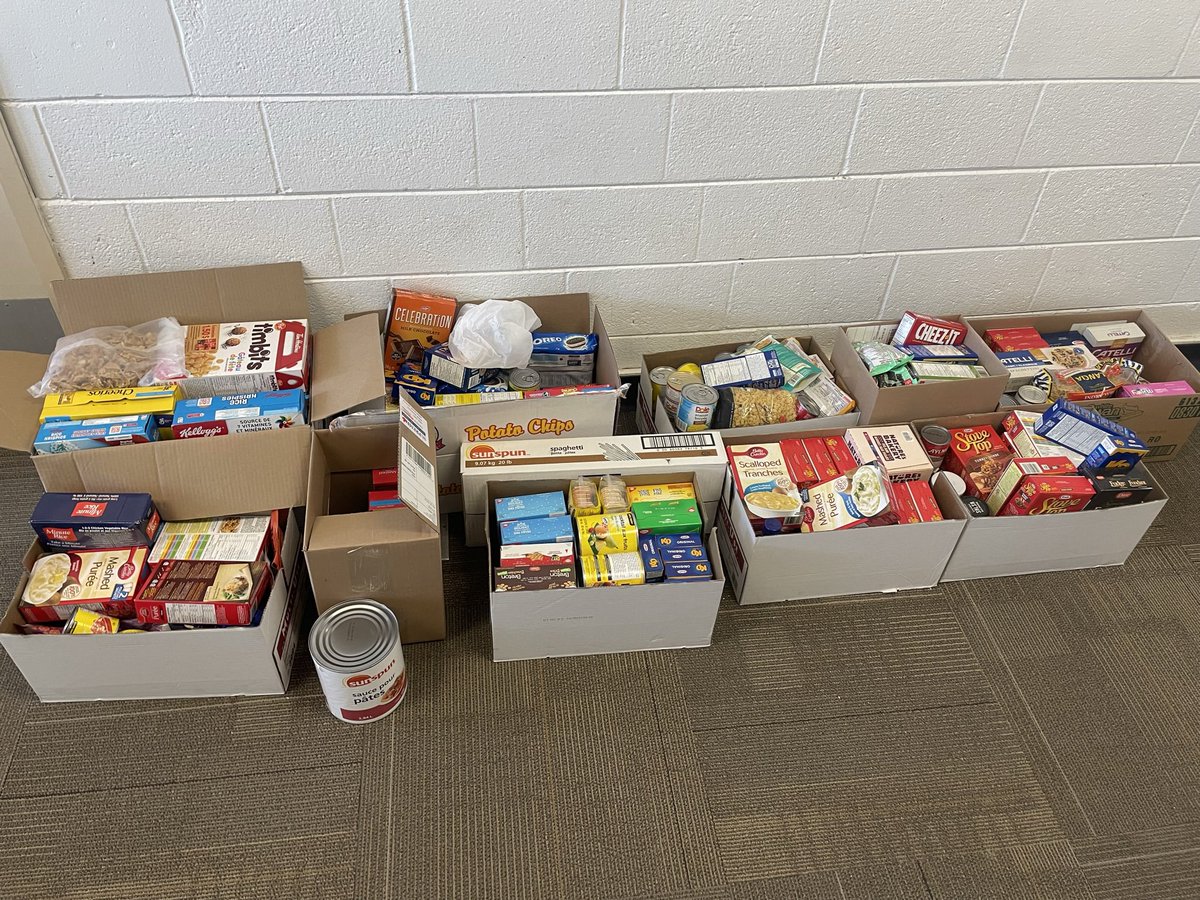 So proud of my grade 6 class. Every day this month they brought in food donations for Riverside Mission. Along with their families, they truly understand the notion of giving back to the less fortunate. <a href="/LindaleSchool/">Lindale School</a> <a href="/PrairieSouth/">Prairie South</a>
