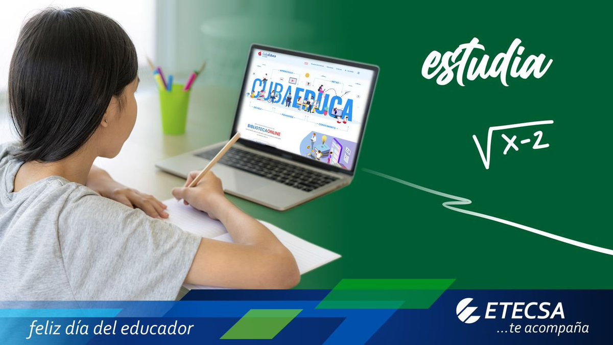 🎊 Felicitaciones a los educadores cubanos 🇨🇺 en su día 🎉🎉.
El arte de enseñar es de los más genuinos y hermosos ❤️❤️.
#CubaEduca
#EtecsaTeAcompaña