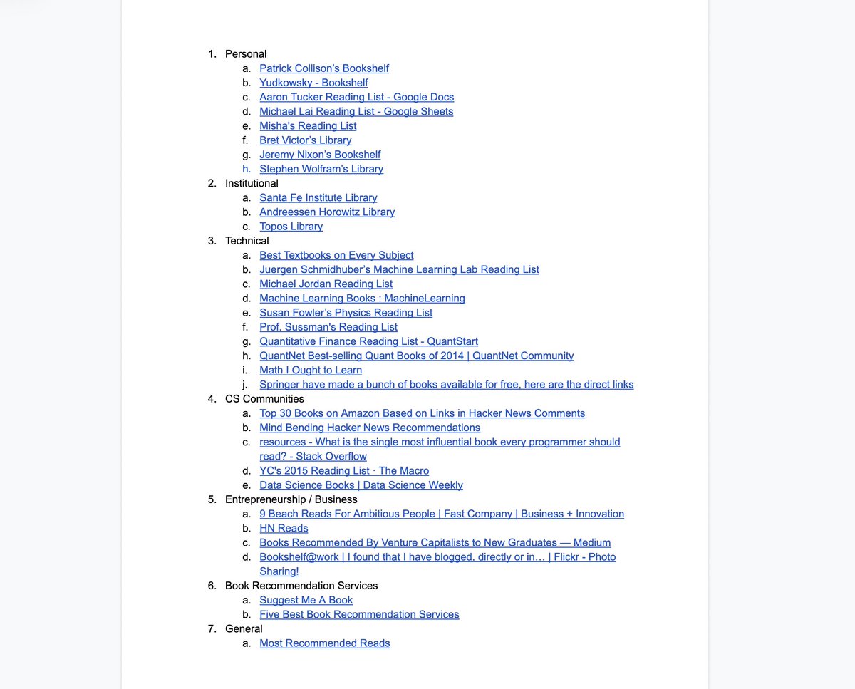 vincentweisser's tweet photo. Goldmine of great libraries and reading lists, collected by @JvNixon 

https://t.co/lnRcDXbJgp https://t.co/kAU95IdC94